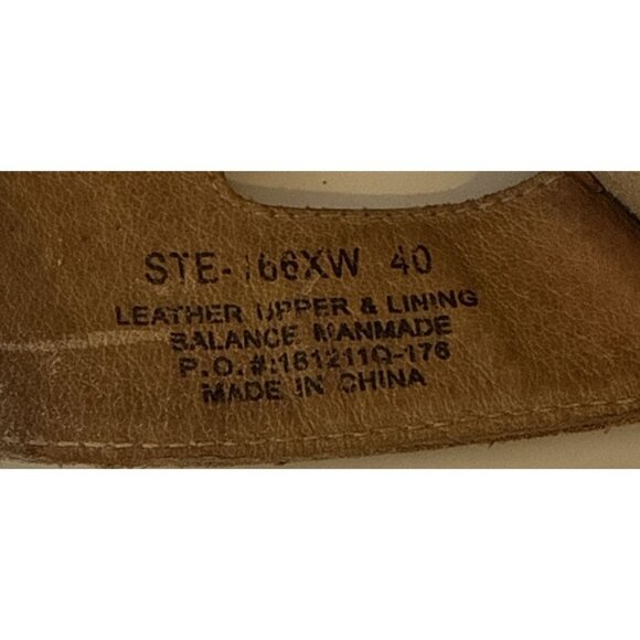 Alegria STE 166 XW Leather Floral Tooled Slides Comfort Sandals Size 40 9.5 10 - Picture 12 of 12